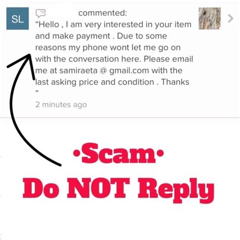 poshmark scam images